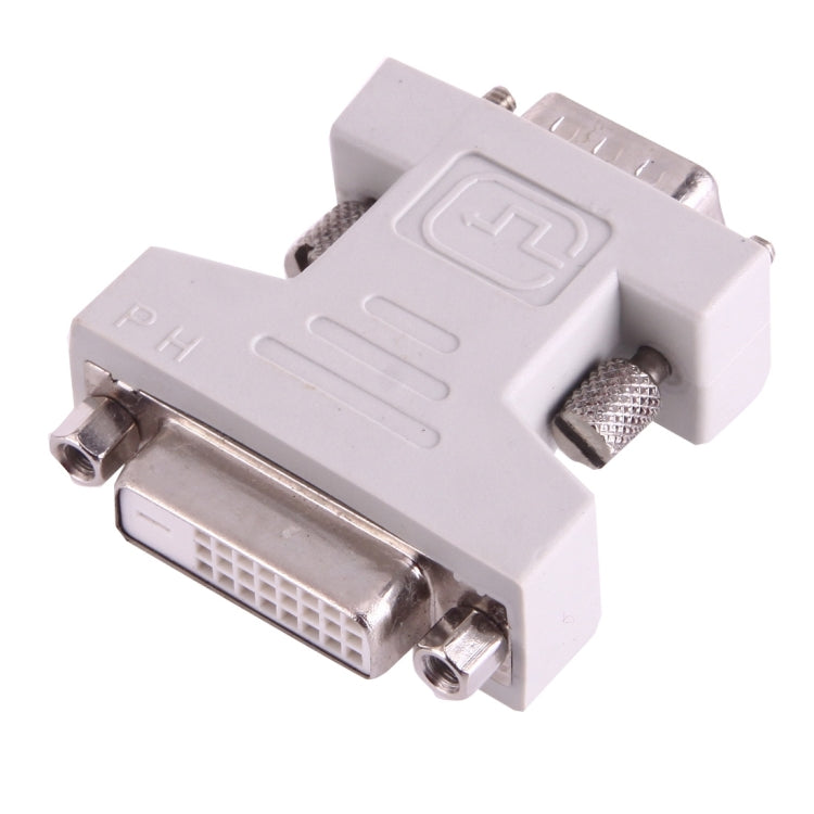DVI 24+1 Pin Female to VGA 15Pin male adapter(Grey)