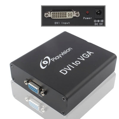 DVI to VGA Converter Box(Black)