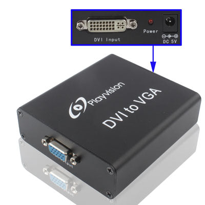 DVI to VGA Converter Box(Black)