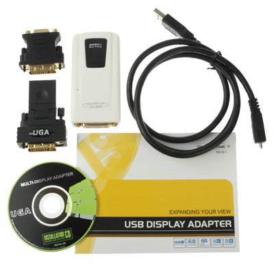USB 3.0 to DVI / VGA / HDMI Adapter, Support Full HD 1080P, Expandable up to 6 Display Units