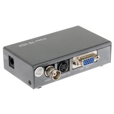Composite Video AV to VGA Converter / BNC to VGA