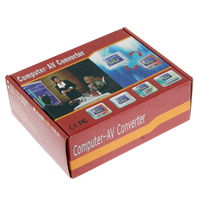 Composite Video AV to VGA Converter / BNC to VGA