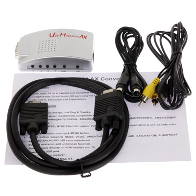 UltiMate 2000 AX VGA to Composite Video Media Convertor Box