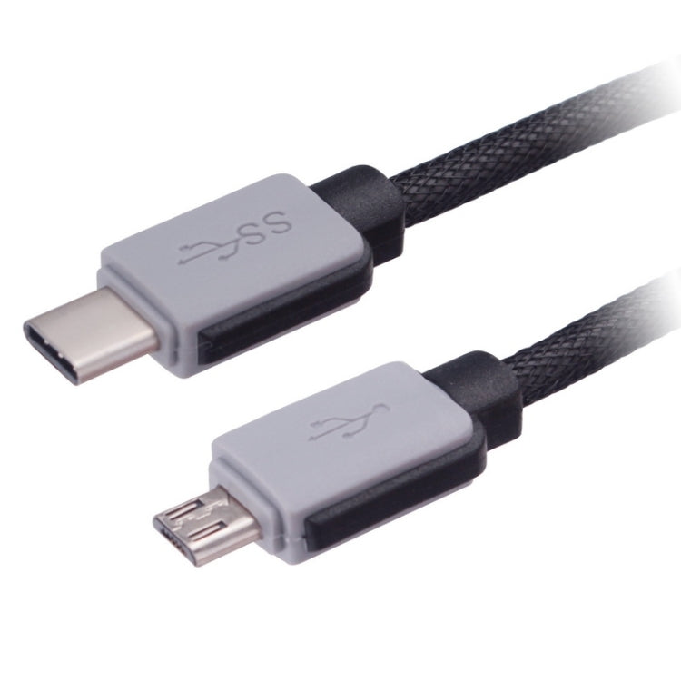 1m USB-C / Type-C 3.1 Male to Micro USB 2.0 Male Data & Charge Cable, For Galaxy S8 & S8 + / LG G6 / Huawei P10 & P10 Plus / Xiaomi Mi6 & Max 2 and other Smartphones(Black)