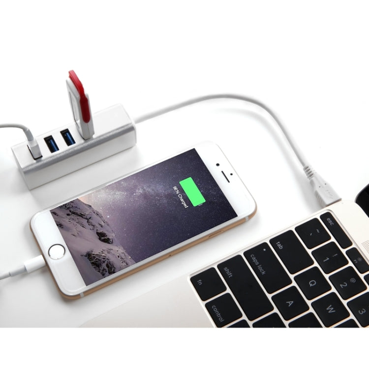 Seenda IHUB-02C USB-C / Type-C 3.1 to 4 Ports USB 3.0 HUB Adapter, For Galaxy S8 & S8 + / LG G6 / Huawei P10 & P10 Plus / Xiaomi Mi6 & Max 2 and other Smartphones