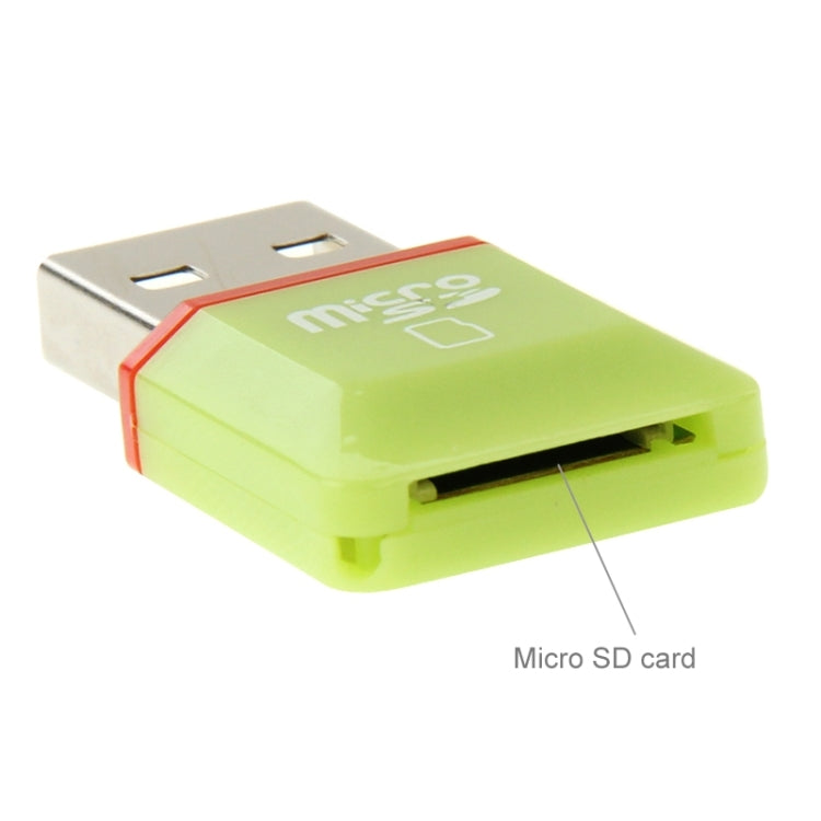 20 PCS Diamond High-Speed USB 2.0 Micro SD SDHC TF Card Reader, Random Color Delivery