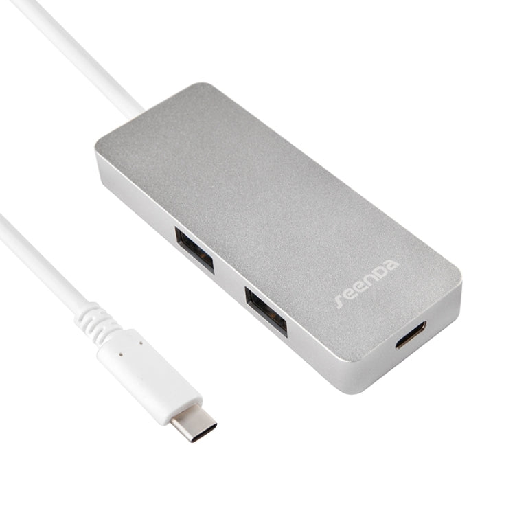 Seenda IHUB-09C 2 in 1 USB-C / Type-C 3.1 to 2 Ports USB 3.0 & 1 USB-C / Type-C 3.1 Charging / Data HUB Adapter for Galaxy S8 & S8 + / LG G6 / Huawei P10 & P10 Plus / Xiaomi Mi6 & Max 2 and other Smartphones