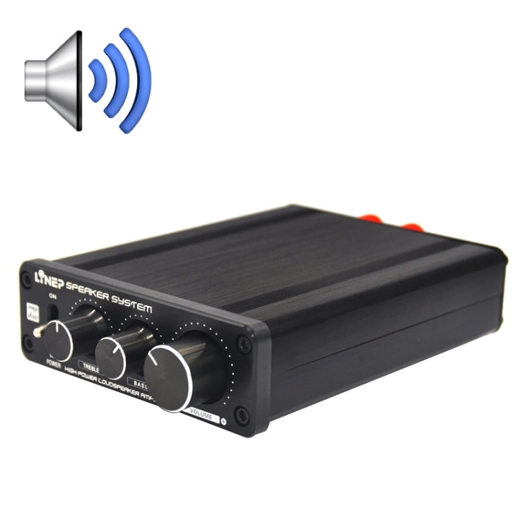 A928 Treble-bass 136W High-power Amplifier(Black)