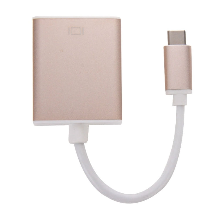 USB-C / Type-C 3.1 to VGA Multi-display Adapter Cable,Cable Length: About 10cm(Gold)