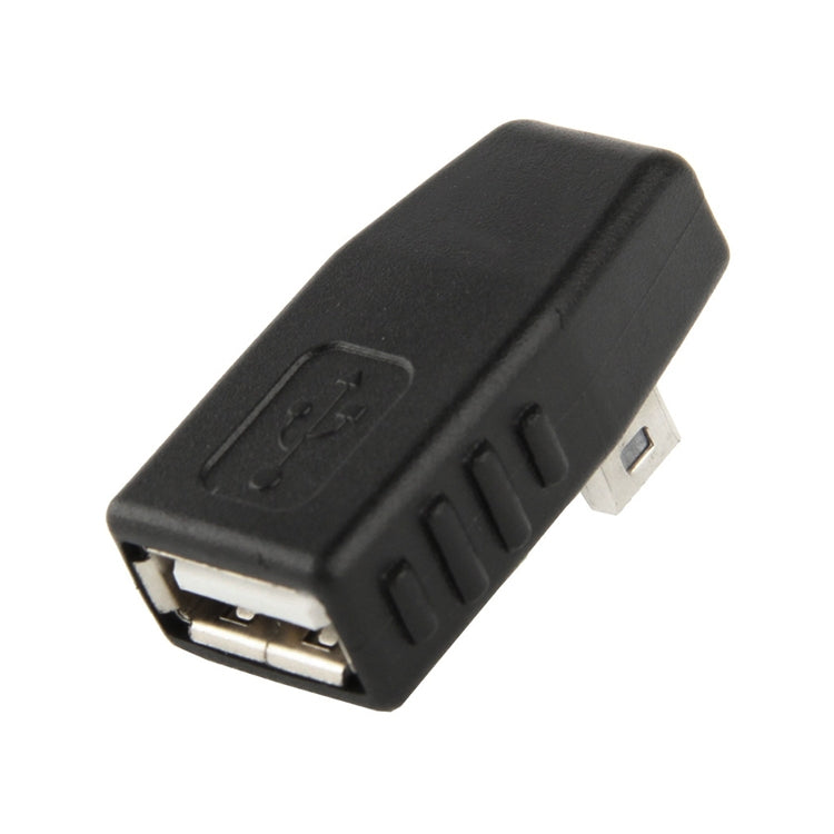 Mini USB Male to USB 2.0 AF Adapter with 90 Degree