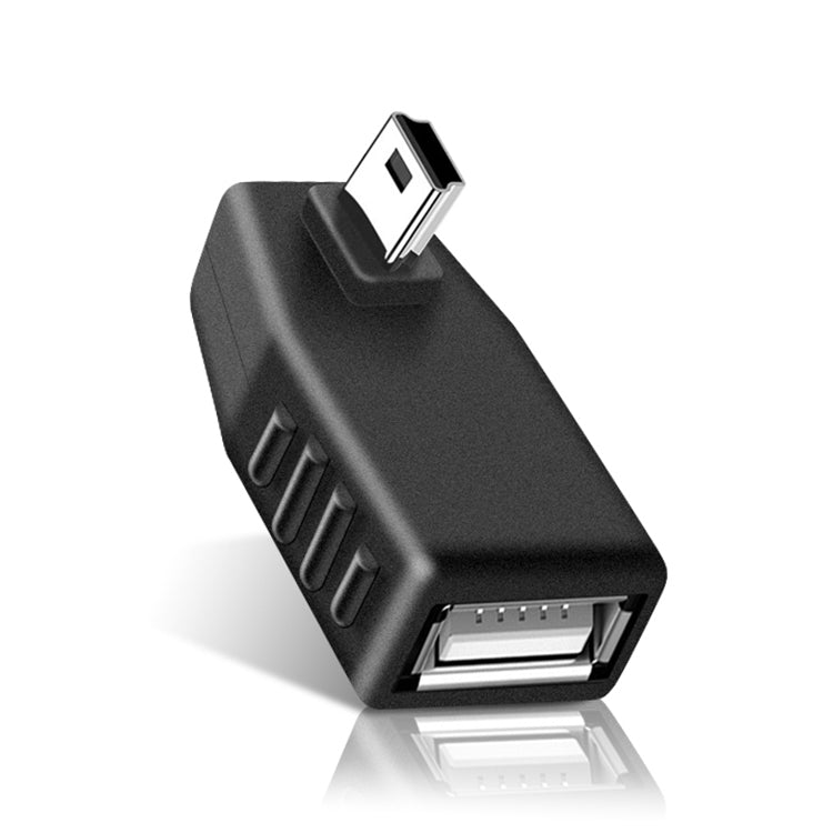 Mini USB Male to USB 2.0 AF Adapter with 90 Degree