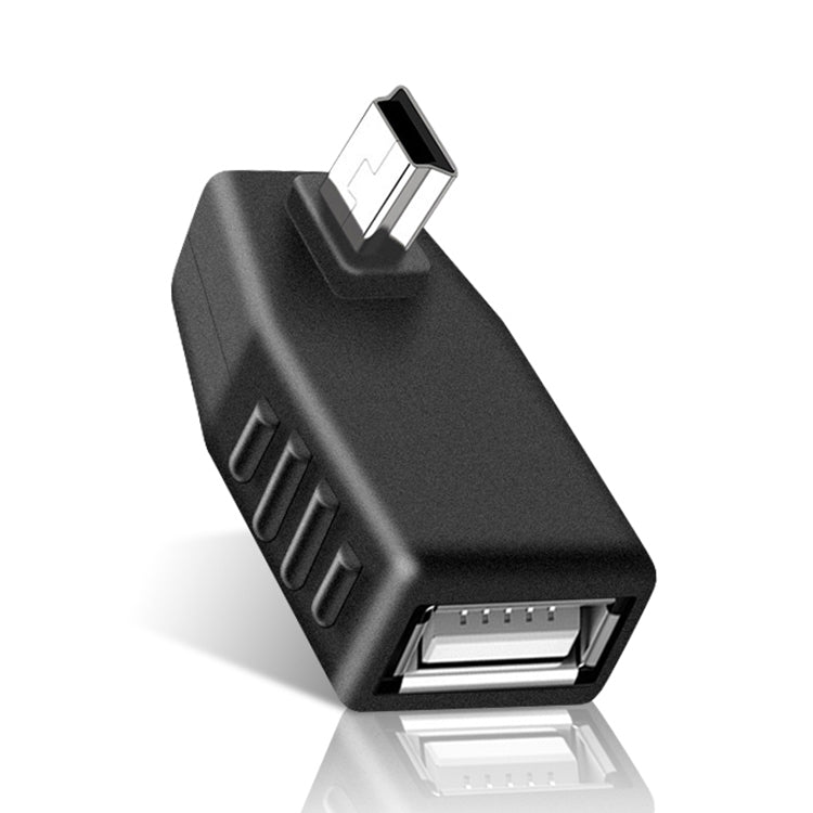 Mini USB Male to USB 2.0 AF Adapter with 90 Degree