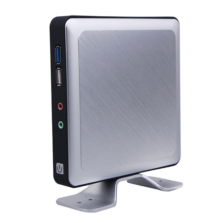 TK620M Fanless Mini PC, Intel J1800 Dual Core 2.41GHz, 2G RAM, 16G SSD, Support Windows / Linux OS(Silver)