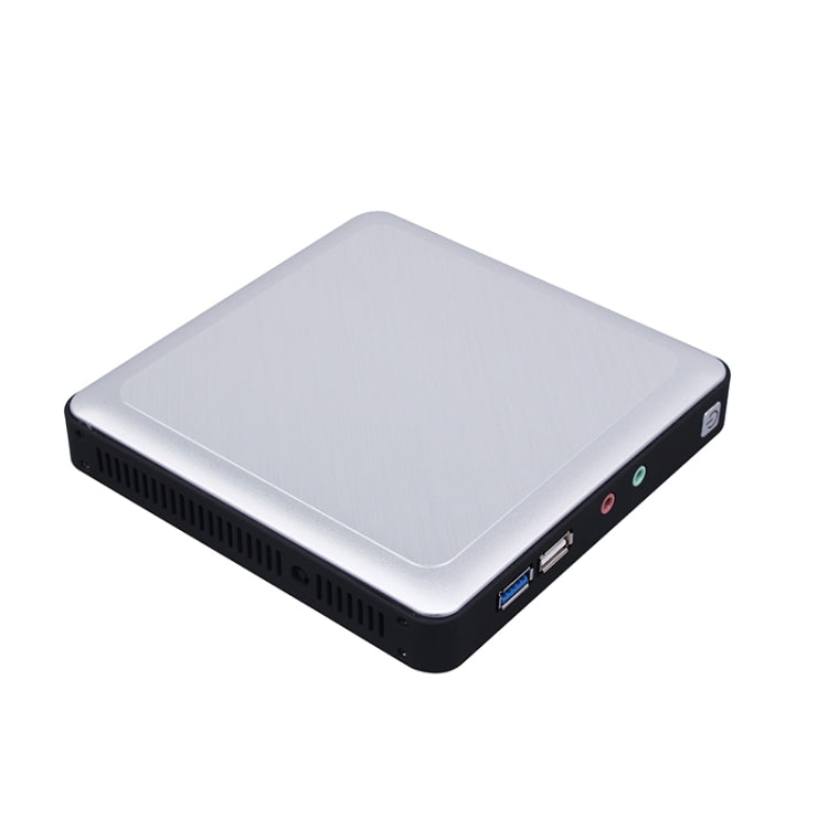 TK620M Fanless Mini PC, Intel J1800 Dual Core 2.41GHz, 2G RAM, 16G SSD, Support Windows / Linux OS(Silver)