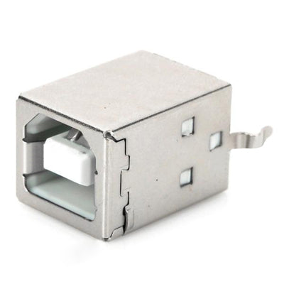 USB Type-B 4-pin Female Connectors (20 Pcs in One Package, the Price is for 20 Pcs)(Silver)