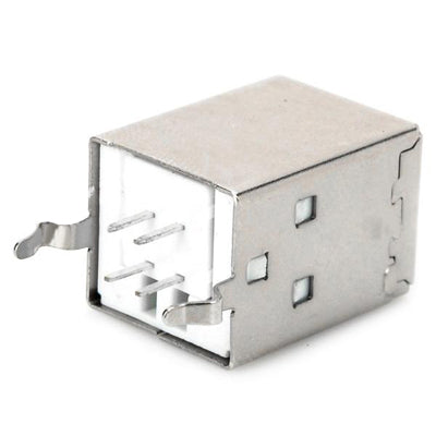 USB Type-B 4-pin Female Connectors (20 Pcs in One Package, the Price is for 20 Pcs)(Silver)