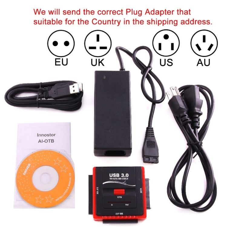 USB 3.0 To SATA/IDE Adapter Hard Drive Converter for Universal 2.5/3.5 HDD/SSD Hard Drive Disk With Power Supply