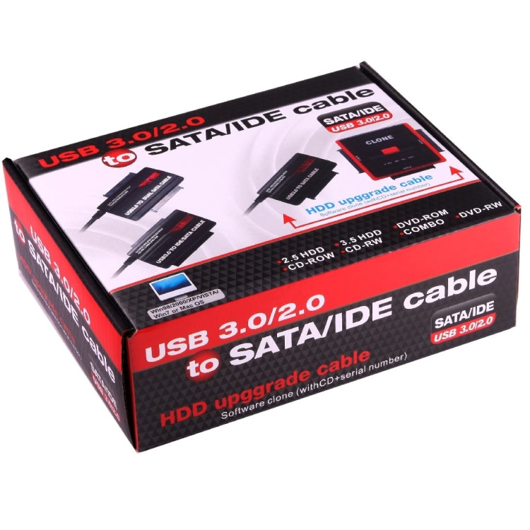 USB 3.0 To SATA/IDE Adapter Hard Drive Converter for Universal 2.5/3.5 HDD/SSD Hard Drive Disk With Power Supply