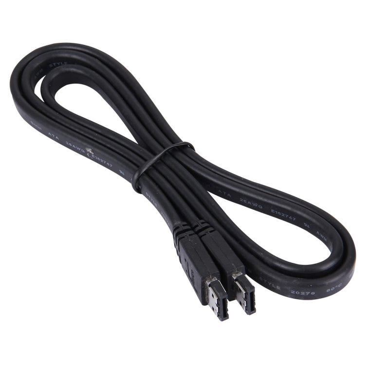 eSATA to eSATA 7Pin Shielded External Cable, Length: 1m (Black)