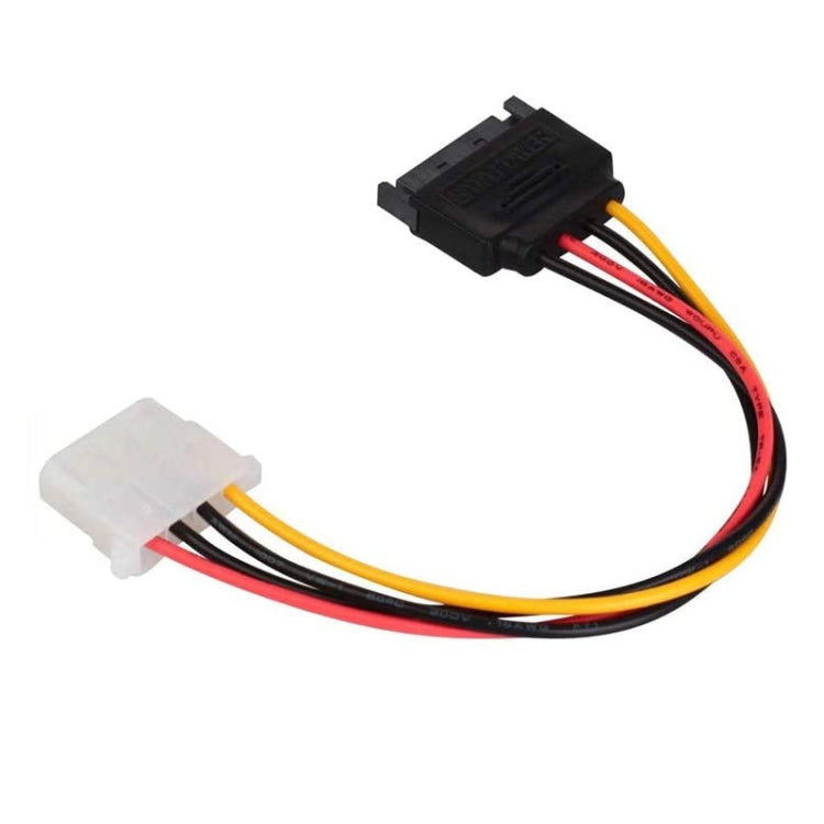 15 Pin IDE Male to 4 Pin SATA Female Molex Power Cable, Length: 15.3CM