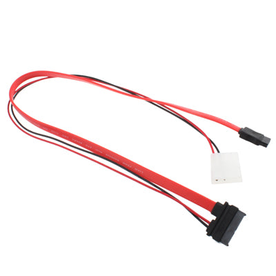 13pin (7+6) SATA to 2 Pin IDE + 7 Pin SATA Cable for Laptop SATA Drives, Length: 45cm