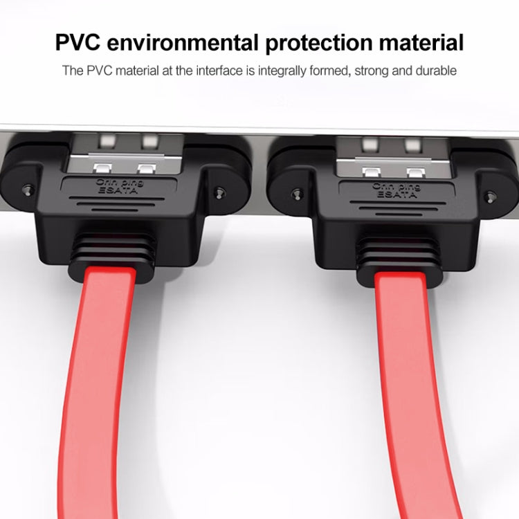 2 Port 7 Pin SATA Cable To eSATA Power Adapter Bracket, Cable Length: 40cm