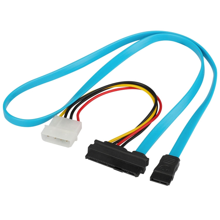29 Pin SATA Female to 7 Pin Female and 4 Pin Power Cable, Length: 70cm
