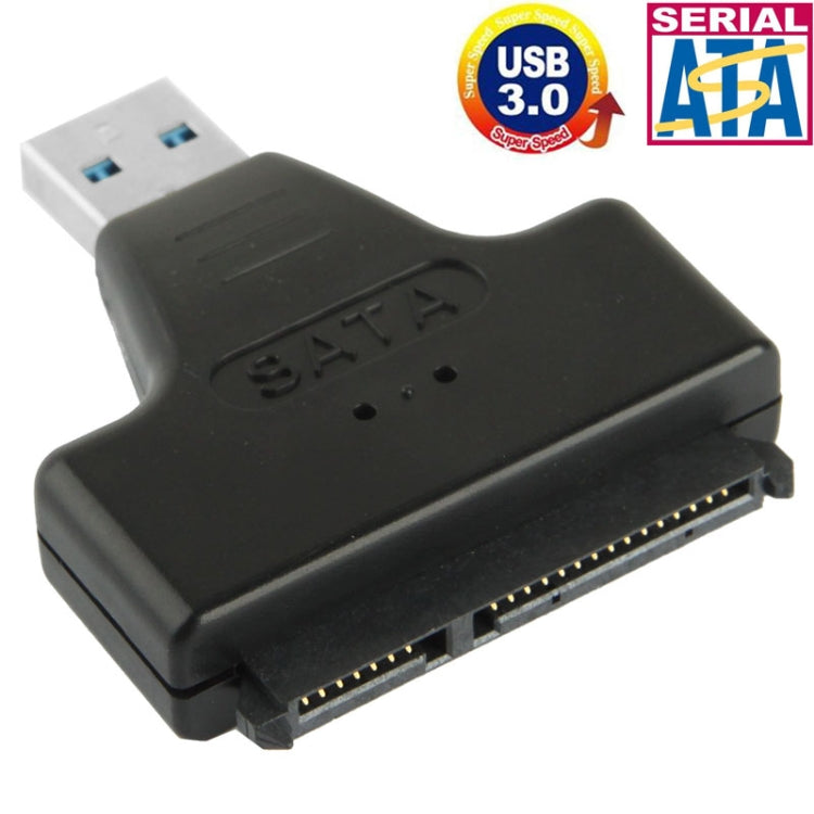 USB 3.0 To SATA Serial ATA HDD Converter Adapter + 2.5 inch HDD Enclosure Housing Cover Case(Black)