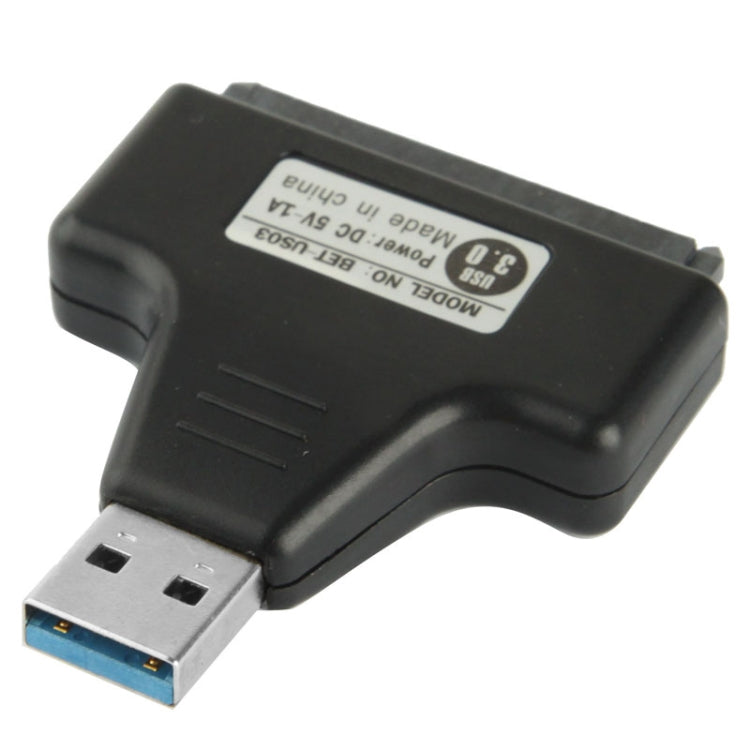 USB 3.0 To SATA Serial ATA HDD Converter Adapter + 2.5 inch HDD Enclosure Housing Cover Case(Black)