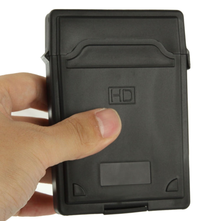 USB 3.0 To SATA Serial ATA HDD Converter Adapter + 2.5 inch HDD Enclosure Housing Cover Case(Black)