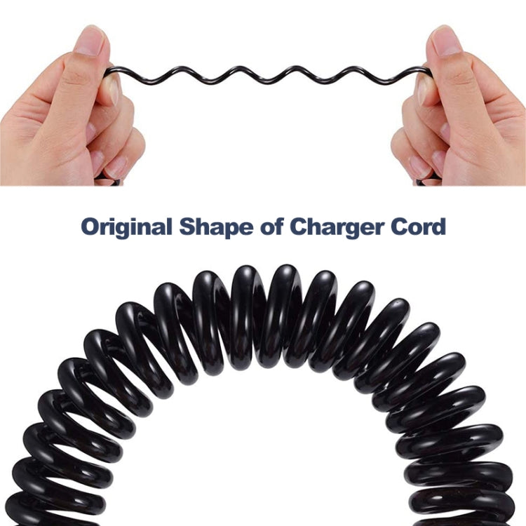 Micro USB Male to Mini 5-pin USB Coiled Cable / Spring Cable, Length: 20cm (can be extended up to 75cm)