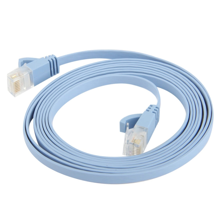 CAT6 Ultra-thin Flat Ethernet Network LAN Cable, Length: 2m (Baby Blue)