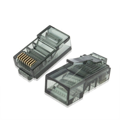 30 PCS High-Performance RJ45 Connector Modular Plug(Black)