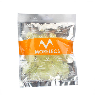 30 PCS High-Performance RJ45 Connector Modular Plug(Yellow)