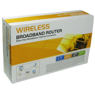 300Mbps Wireless N Broadband Router with 4 x Output Lan Port(Black)