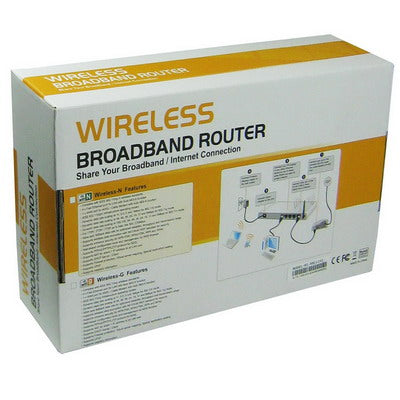 300Mbps Wireless N Broadband Router with 4 x Output Lan Port(Black)