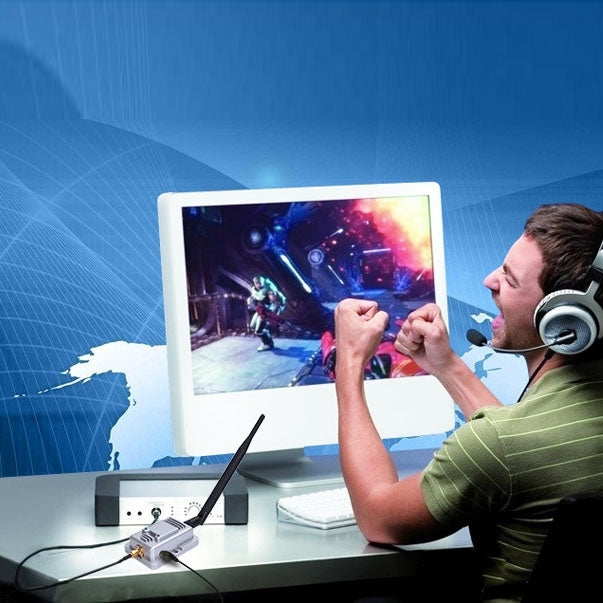 2000mW 802.11b/g WiFi Signal Booster, Broadband Amplifiers(Silver)