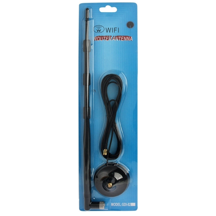 13dB RP-SMA Antenna for Router Network with Antenna Base(Black)