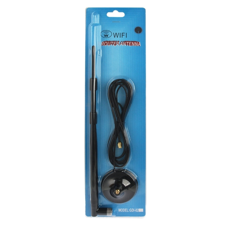 9dB RP-SMA Antenna for Router Network with Antenna Base(Black)