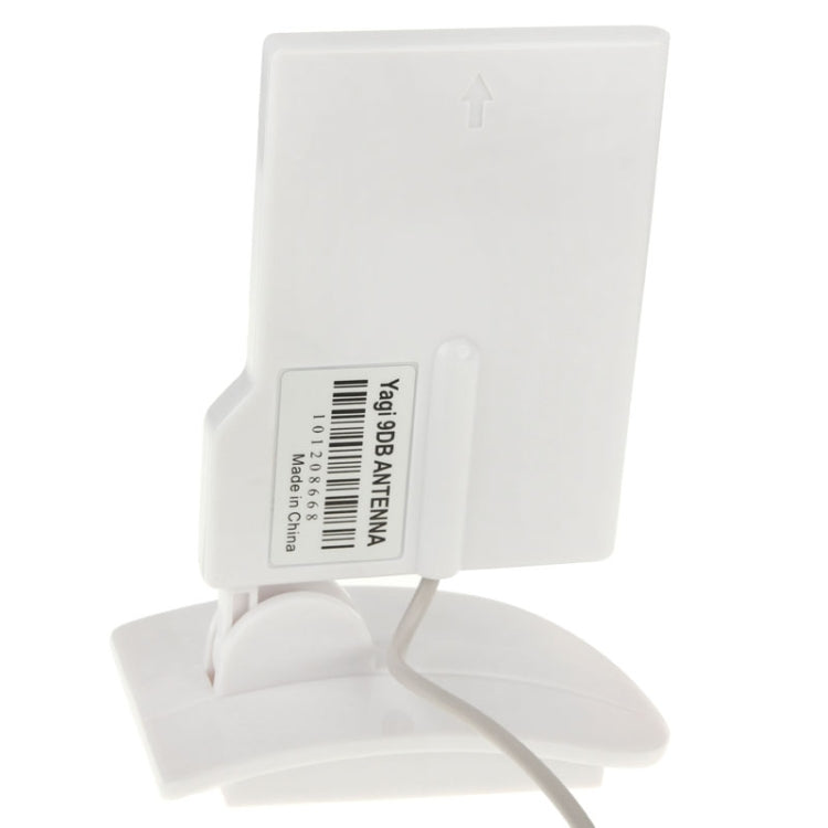 2.4 GHz 9dBi Compact Yagi  RP-SMA Directional Wifi Antenna(White)