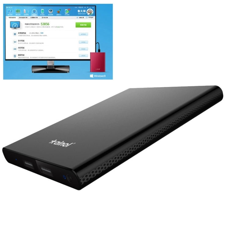 Ainol Windows8.1 Mini PC, Intel Z3735F Quad Core RAM:2G ROM:32G, with 7000mAh Power Bank Function for TV / Computer Monitors(Black)