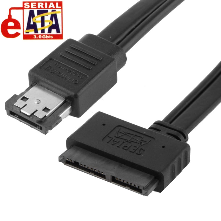 eSATA + USB to SSD Micro SATA 16 Pin Power Cable, Length: 50cm