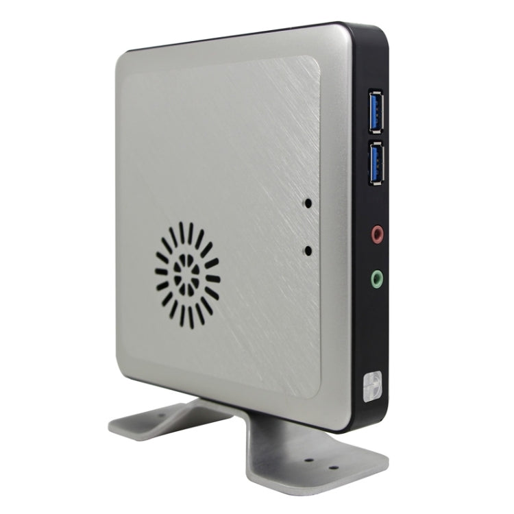TK390M Mini PC, Intel Celeron 1037U Dual-Core 1.8GHz, 2G RAM, 16G SSD, Support Windows / Linux OS(Silver)