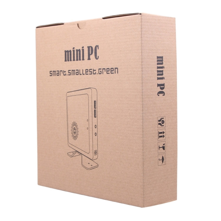 TK390M Mini PC, Intel Celeron 1037U Dual-Core 1.8GHz, 2G RAM, 16G SSD, Support Windows / Linux OS(Silver)