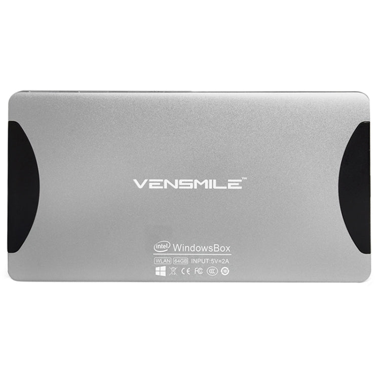 VENSMILE W10 Mini PC, Intel Bay Trail CR, Z3735F CPU, ROM: 64GB, RAM: 2GB, Support Windows 8.1, Bluetooth, WiFi(Silver)