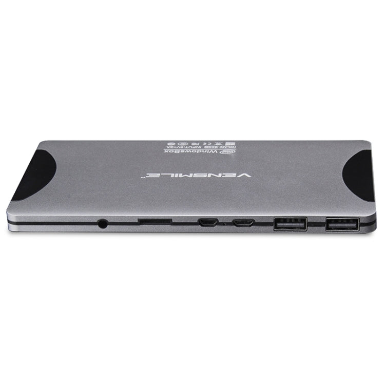 VENSMILE W10 Mini PC, Intel Bay Trail CR, Z3735F CPU, ROM: 64GB, RAM: 2GB, Support Windows 8.1, Bluetooth, WiFi(Silver)
