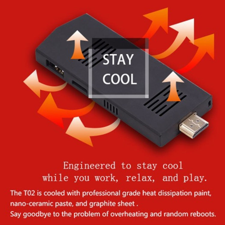 MeeGoPad MeeGoT02 Windows 10 OS Mini PC, Intel Z3735F Quad Core 1.33-1.83GHz, RAM: 2G ROM: 32G, Support Micro SD Card, OTG, Built-in WiFi / Bluetooth(Black)