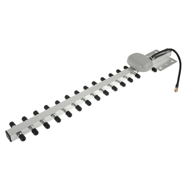 Wireless 14dBi Yagi RP-SMA Network Antenna(Silver)