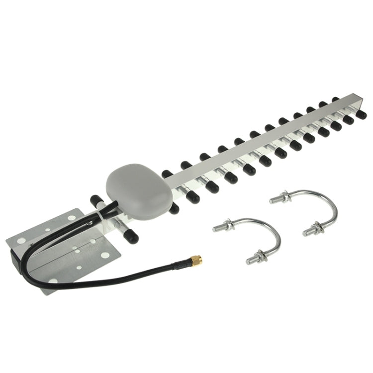 Wireless 14dBi Yagi RP-SMA Network Antenna(Silver)
