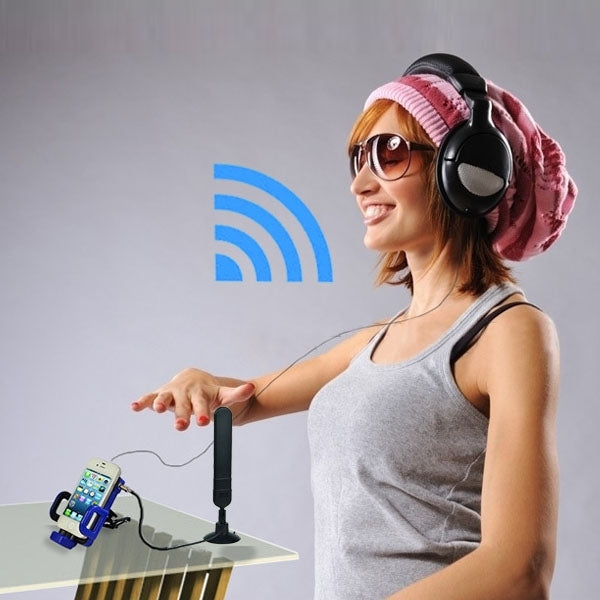 3G/GSM/CDMA Antenna Coupler Universal  Mobile Phone Holder(Blue)